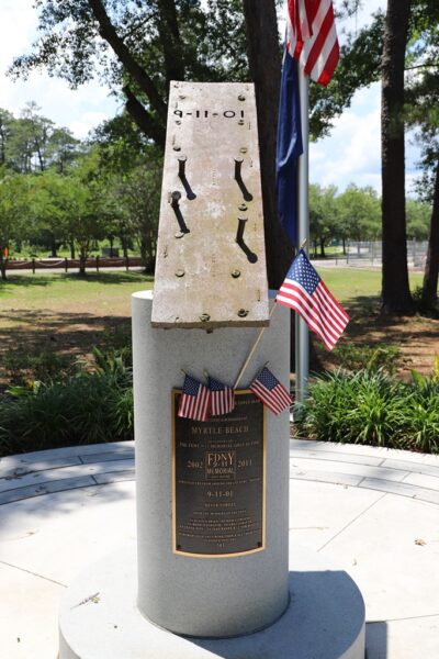 MYRTLE BEACH SEPTEMBER 11, 2001 MEMORIAL CLOSE-UP