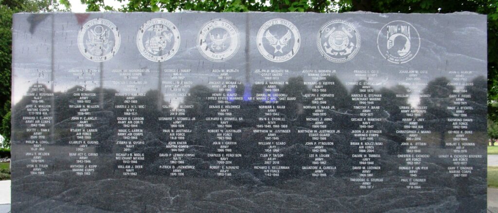 TOWN OF CLARENCE VETERANS MEMORIAL WALL G