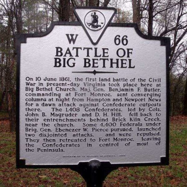 BATTLE OF BIG BETHEL MEMORIAL MARKER