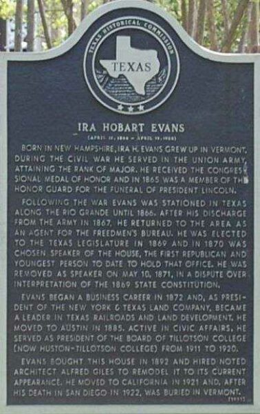 MAJOR IRA HOBART EVANS MEDAL OF HONOR MEMORIAL MARKER
