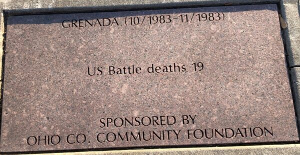 GRENADA (10/1983-11/1983) MEMORIAL TABLET