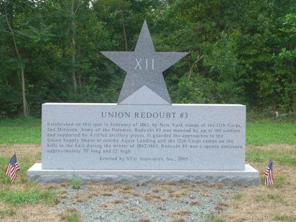 UNION REDOUBT #3 WAR MEMORIAL