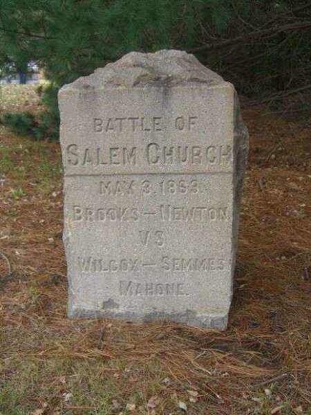 BATTLE OF SALEM CHURCH WAR MEMORIAL