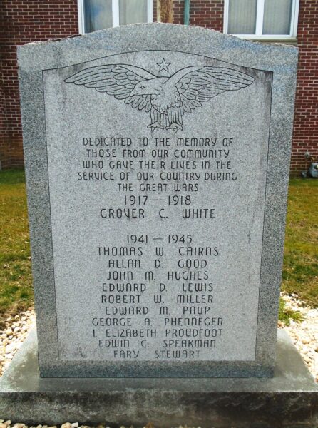 AMERICAN LEGION POST 422 WORLD WARS MEMORIAL