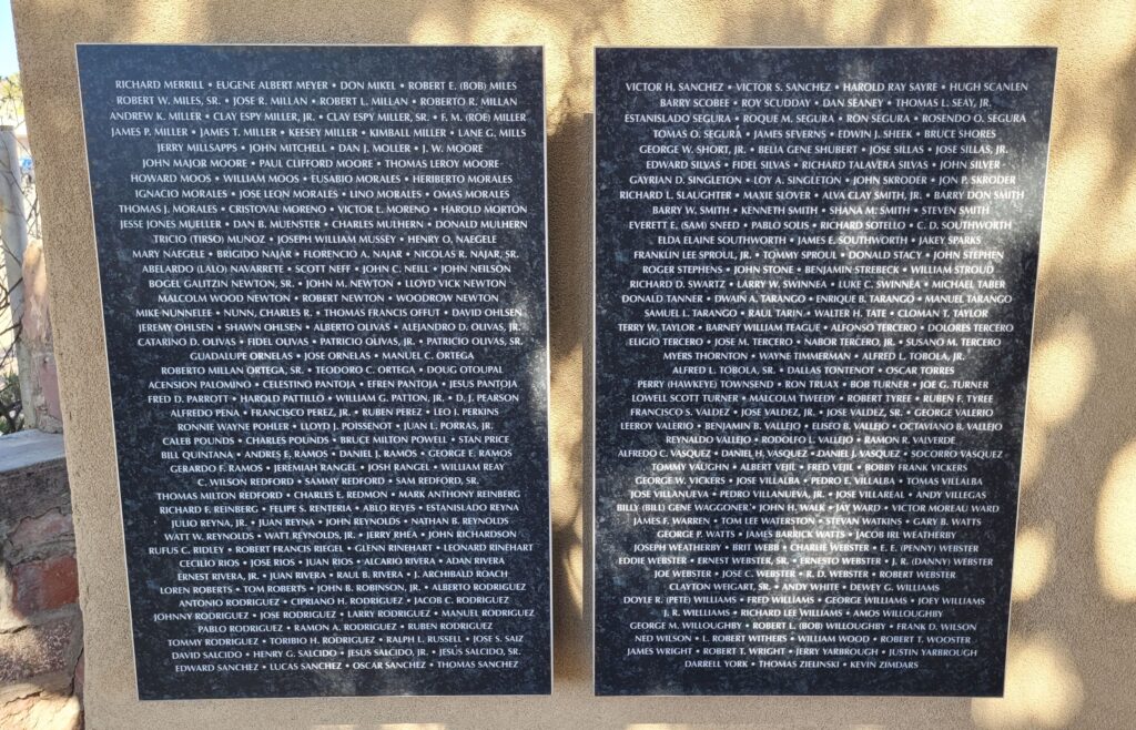 JEFF DAVIS COUNTY HOMETOWN HEROES MEMORIAL BACK