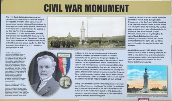THE STATE OF SOUTH DAKOTA CIVIL WAR MEMORIAL PANEL