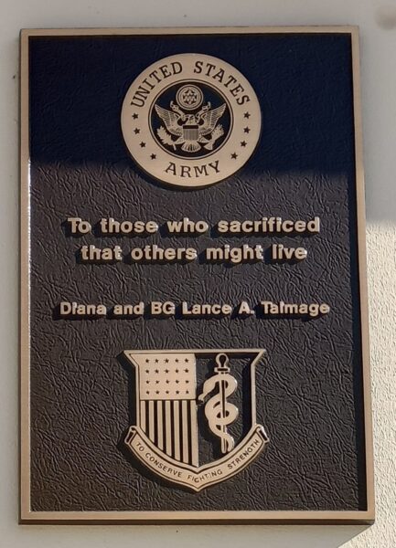 THOSE WHO SACRIFICED WAR MEMORIAL PLAQUE