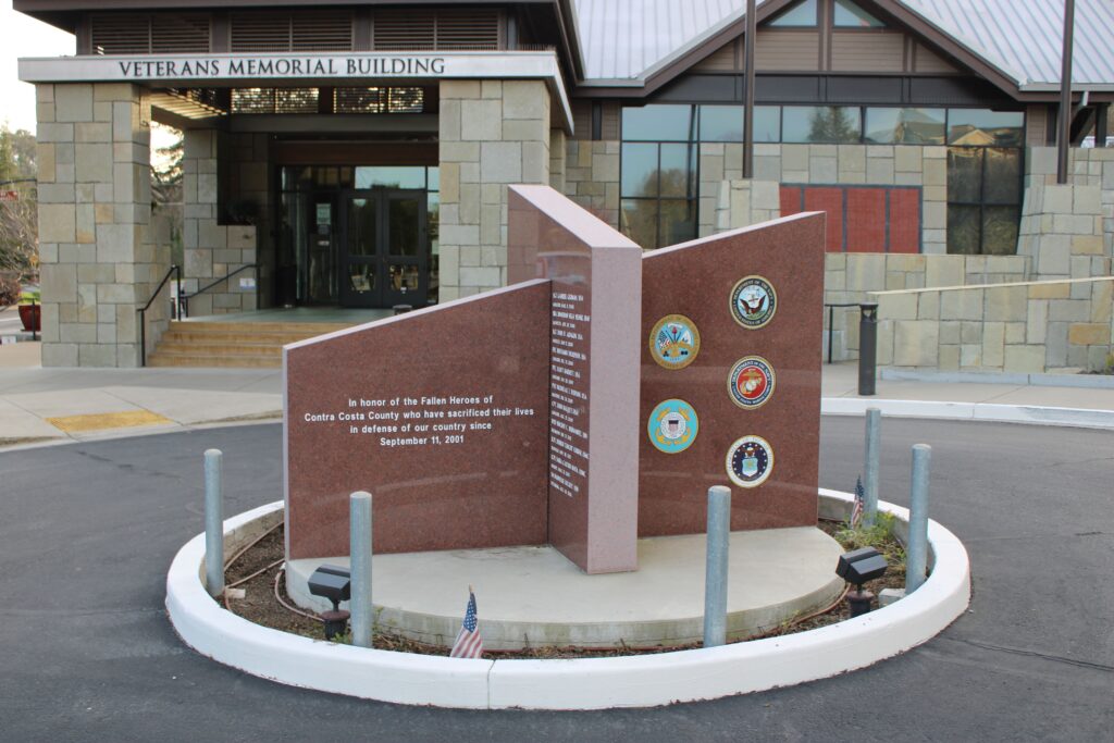 FALLEN HEROES OF CONTRA COSTA COUNTY WAR MEMORIAL SIDE A