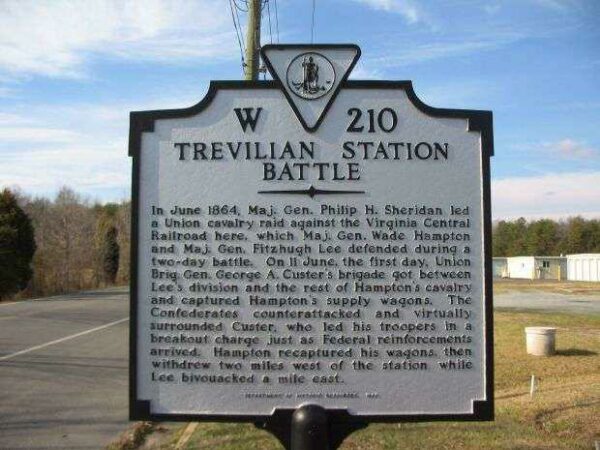 TREVILIAN STATION BATTLE MEMORIAL MARKER