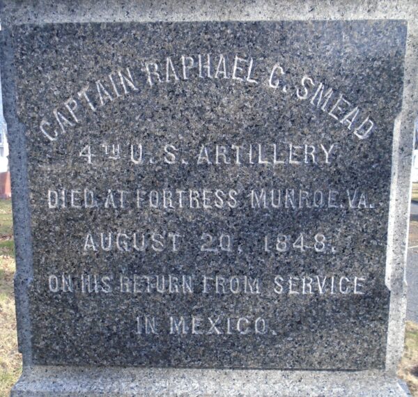 CAPTAIN RAPLAEL C. SMEAD WAR MEMORIAL CEMETERY STONE