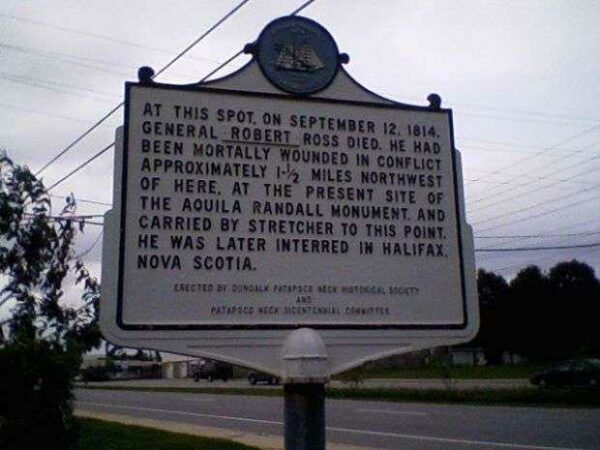GENERAL ROBERT ROSS MEMORIAL MARKER