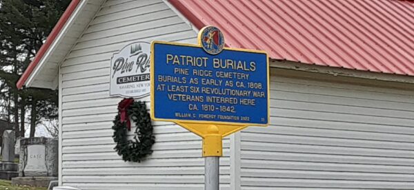 PATRIOT BURIALS WAR MEMORIAL MARKER