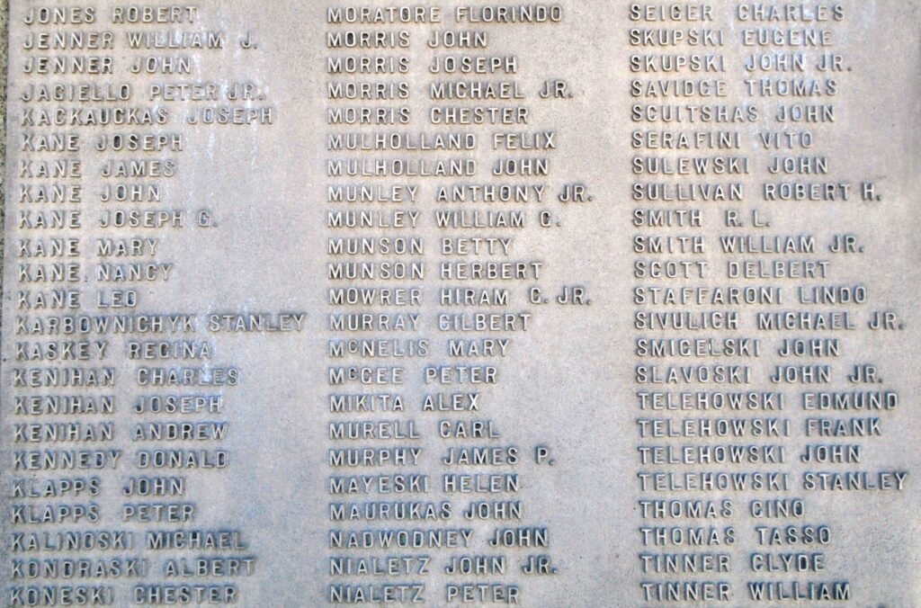 WILKES BARRE WAR MEMORIAL STONE J