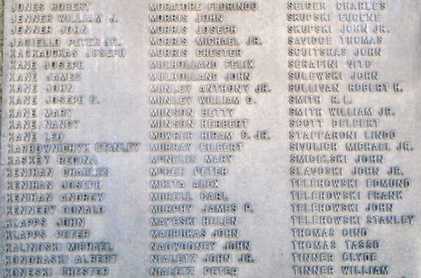 WILKES BARRE WAR MEMORIAL STONE J