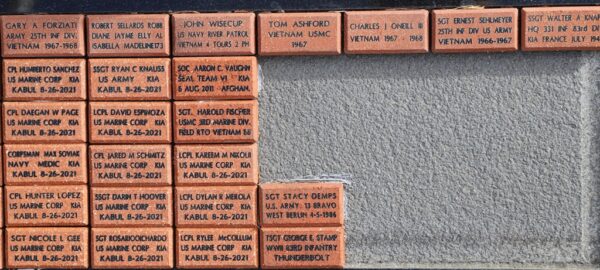JENSEN BEACH COMBAT WOUNDED VETERANS MEMORIAL BRICK SECTION C