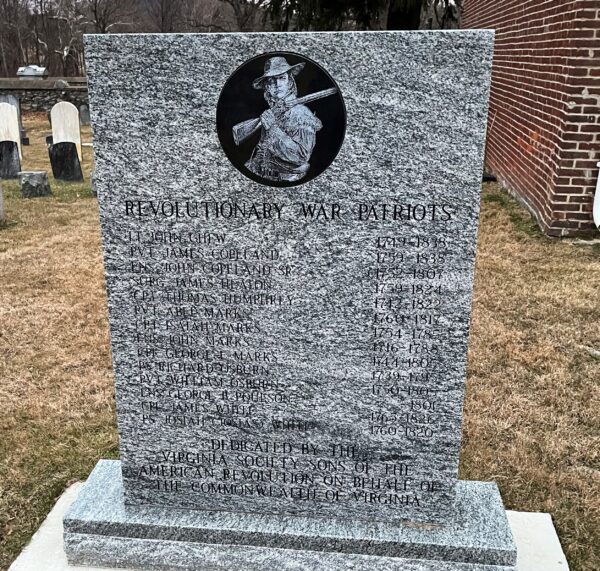 PURCELLVILLE REVOLUTIONARY WAR PATRIOTS MEMORIAL