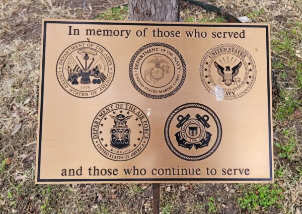 BRACKENRIDGE VILLA MEMORIAL TREE PLAQUE