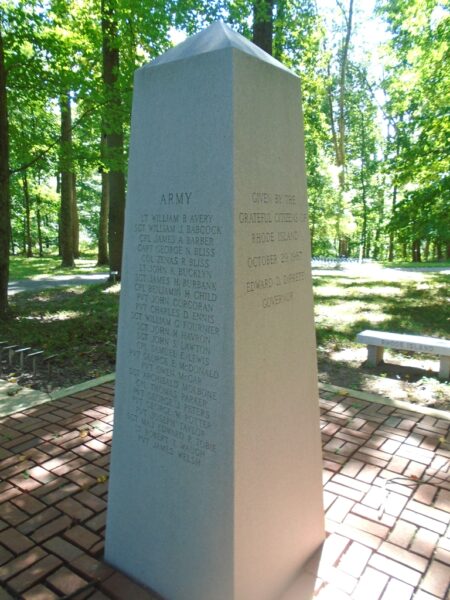 RHODE ISLAND MEDAL OF HONOR RECIPIENTS WAR MEMORIAL