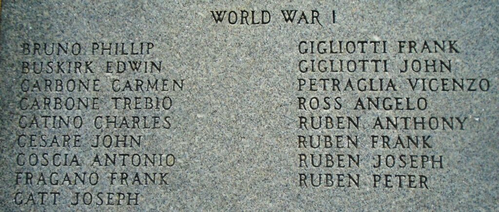 WEST BANGOR WORLD WARS MEMORIAL STONE B