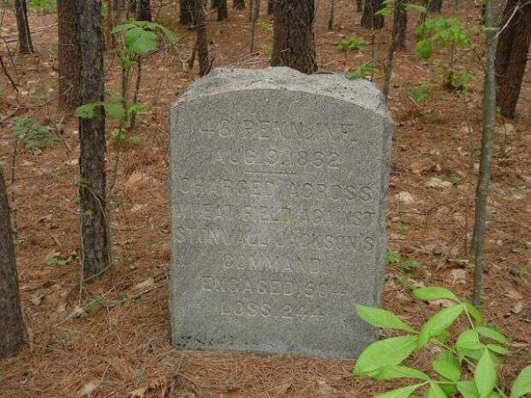 46TH PENNSYLVANIA INFANTRY AT CEDAR MOUNTAIN WAR MEMORIAL