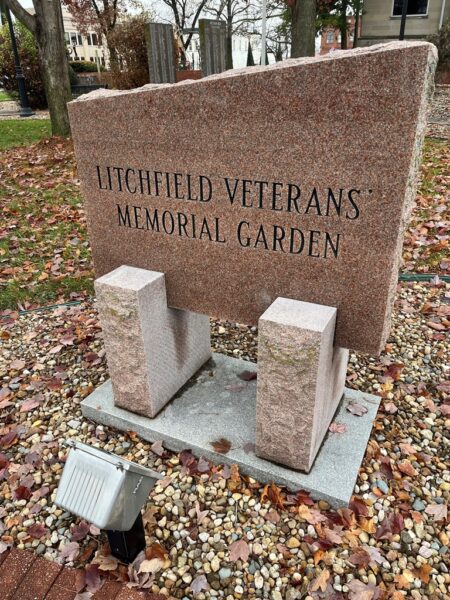 LITCHFIELD VETERANS MEMORIAL GARDEN FRONT