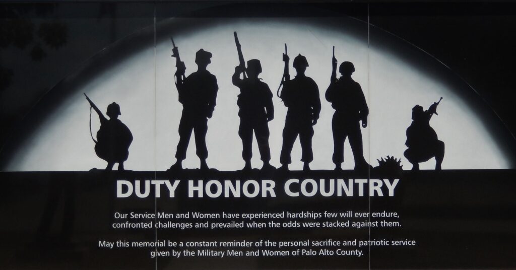 PALO ALTO COUNTY VETERANS MEMORIAL CENTER STONE