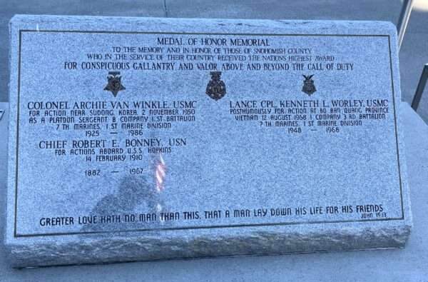 SNOHOMISH COUNTY MEDAL OF HONOR MEMORIAL