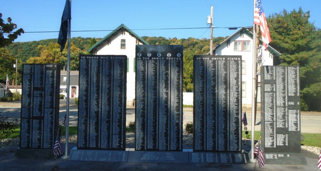 MONONGAHELA WAR VETERANS MEMORIAL BACK