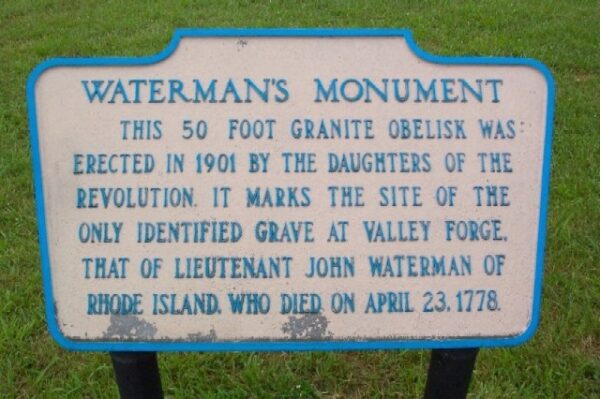 WATERMANS MONUMENT MARKER