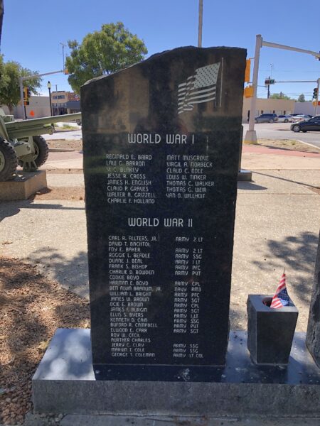LEA COUNTY WAR MEMORIAL STONE B