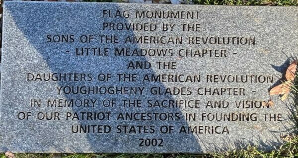 FLAG MONUMENT MEMORIAL STONE