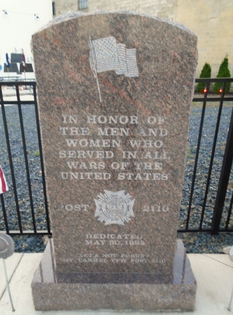 MOUNT CARMEL ALL WARS VETERANS MEMORIAL