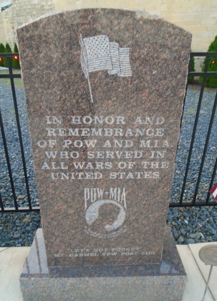 MOUNT CARMEL P.O.W. AND M.I.A. WAR MEMORIAL