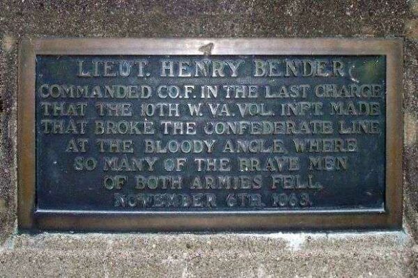 LIEUT. HENRY BENDER WAR MEMORIAL PLAQAUE