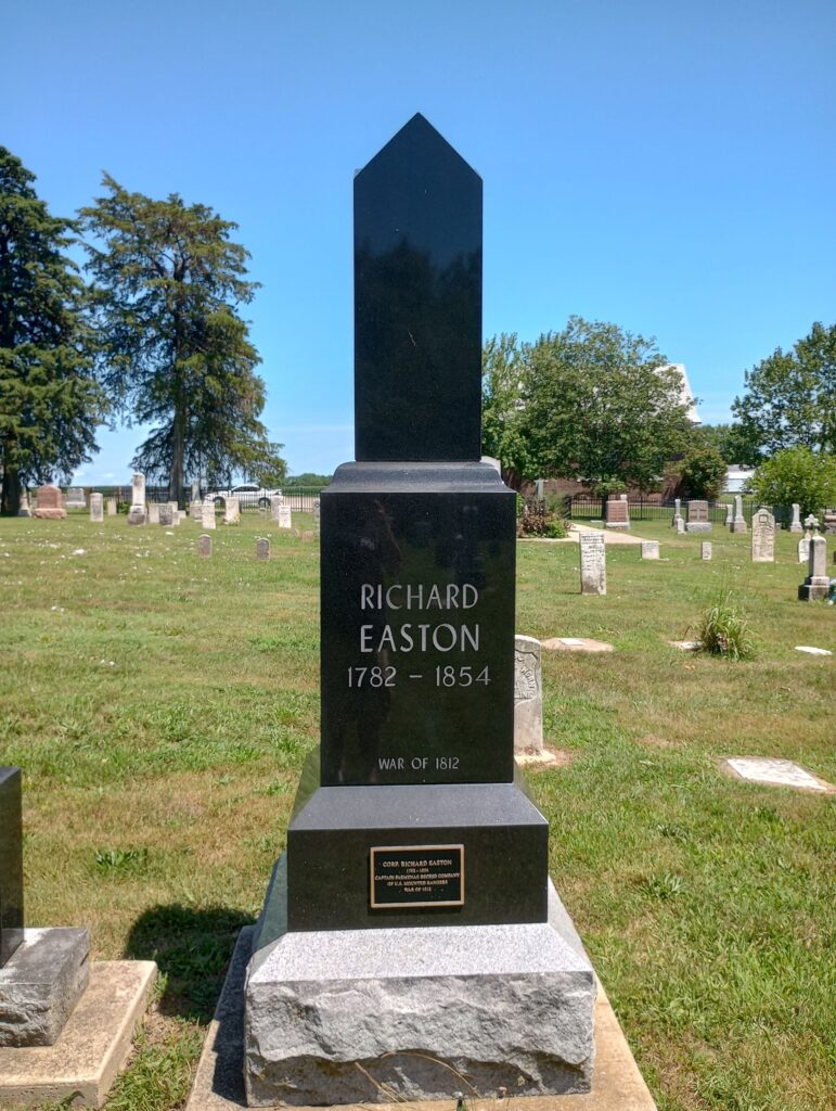 CORP. RICHARD EASTON WAR MEMORIAL CEMETERY STONE