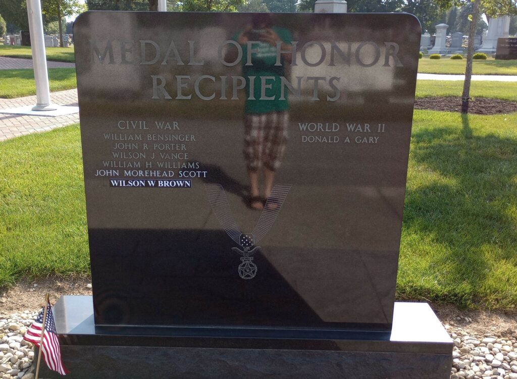 HANCOCK COUNTY MEDAL OF HONOR RECIPIENTS MEMORIAL BACK