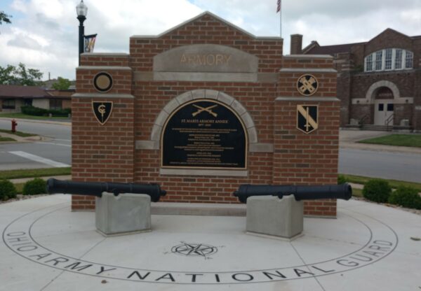 OHIO ARMY NATIONAL GUARD ST. MARYS MEMORIAL BUILDING BACK
