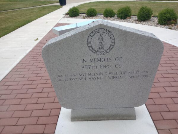 OHIO NATIONAL GUARD VETERANS MEMORIAL BACK