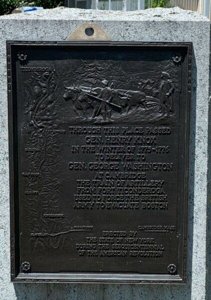 ALBANY GEN. HENRY KNOX TRAIL MEMORIAL