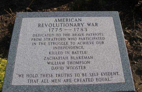 STRATFORD AMERICAN REVOLUTIONARY WAR MEMORIAL