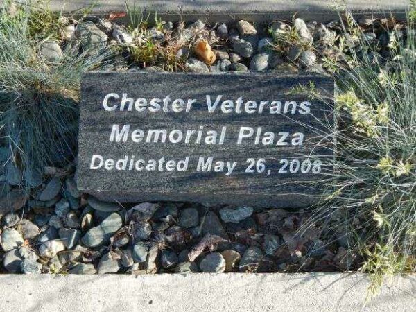 CHESTER VETERANS MEMORIAL PLAZA STONE