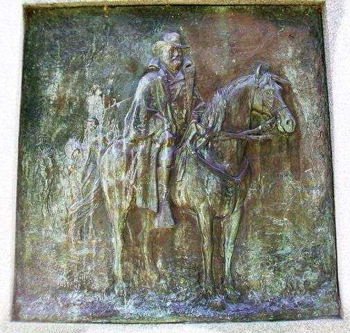 FORT LEAVENWORTH GRANT WAR MEMORIAL BAS RELIEF PLAQUE