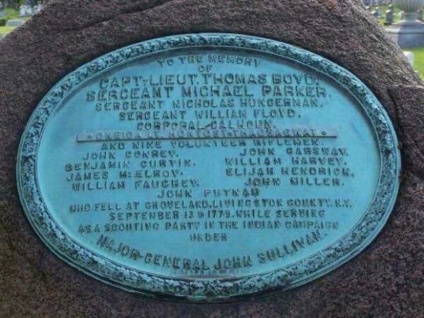 INDIAN CAMPAIGN OF THE REVOLUTIONARY WAR MEMORIAL