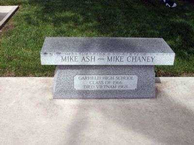 MIKE ASH-MIKE CHANEY MEMORIAL BENCH