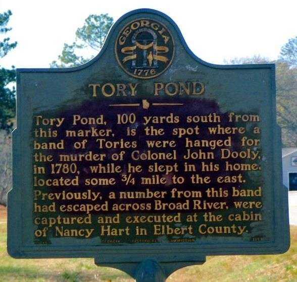 TORY POND WAR MEMORIAL MARKER