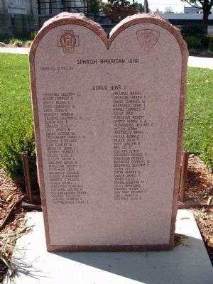 KNOX COUNTY SPANISH-AMERICAN WAR AND WORLD WAR I MEMORIAL