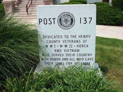 AMERICAN LEGION POST 137 VETERANS MEMORIAL