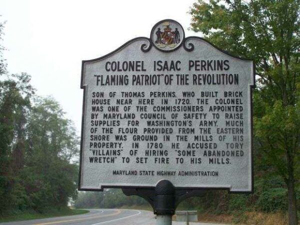 COLONEL ISAAC PERKINS WAR MEMORIAL MARKER