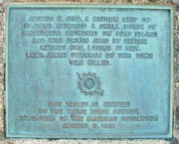 THE BATTLE OF CAPE PORPOISE WAR MEMORIAL