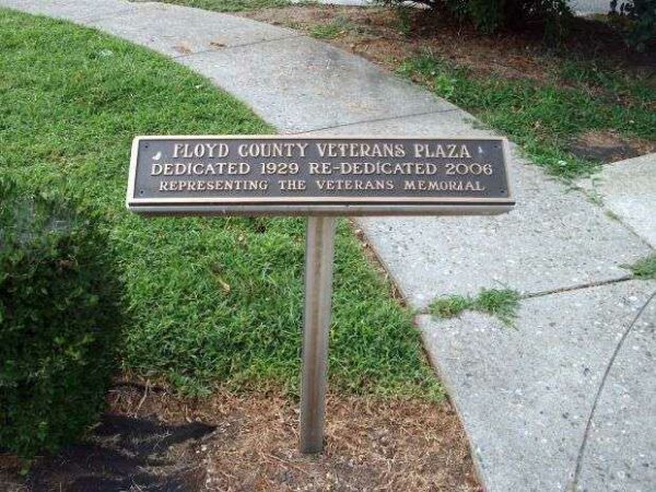 FLOYD COUNTY VETERANS PLAZA PLAQUE